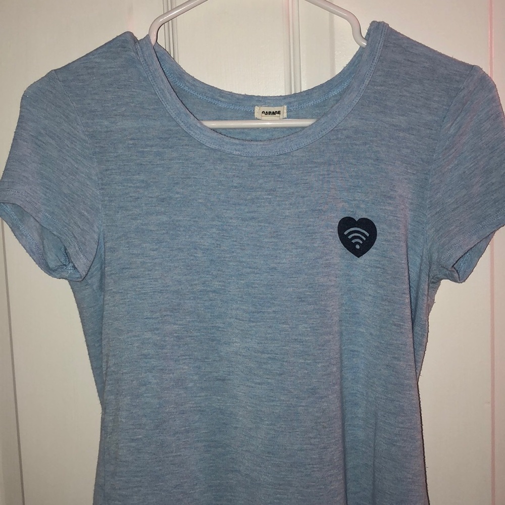 Blue graphic tee